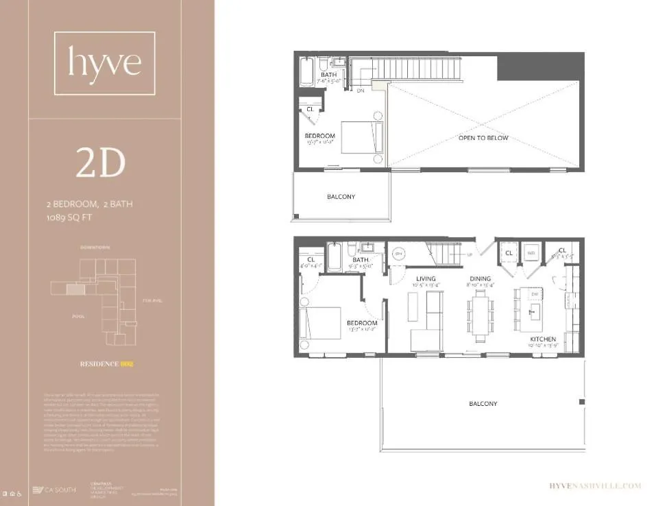 Villa Hyve - Halo - Pool & Gym - Large Private Balcony Nashville 0*,